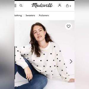 Madewell, Bobble Sweater, Size M, White